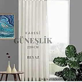 Karesi Güneşlik Beyaz 220 cm