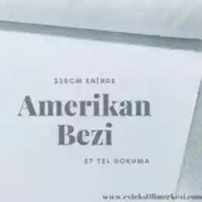 Amerikan Bezi 240 cm 52 Tel