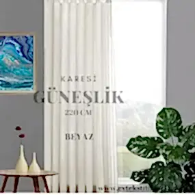 Karesi Güneşlik Beyaz 220 cm