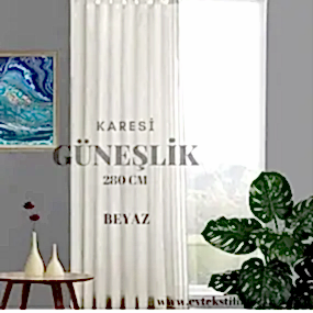 Karesi Güneşlik Beyaz 280 cm